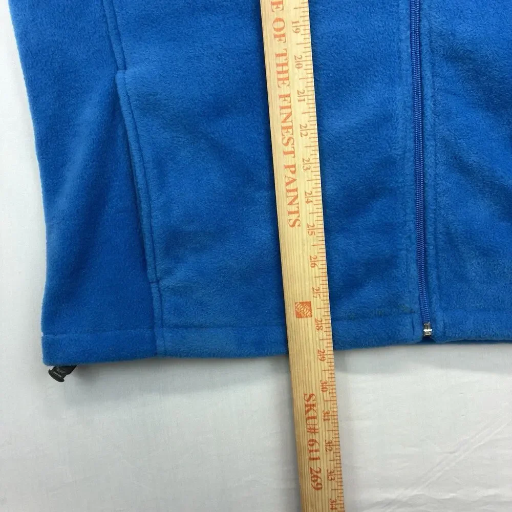 Woolrich Men’s XL Fleece Vest Blue Full Zip Outdoor NWT